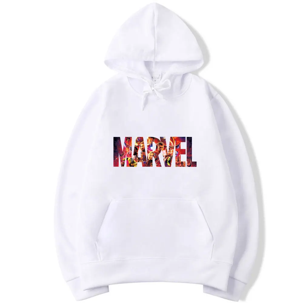 Мужская толстовка с длинным рукавом Marvel худи высокого качества повседневная