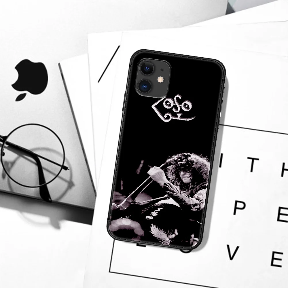 

Led Rock Band Zeppelins Phone Case For iPhone 5 5S SE 2020 6 6S 7 8 Plus 11 12 Mini X XS XR Pro Max black Bumper Painting
