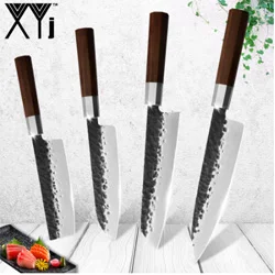 XYj набор кухонных ножей из 6 предметов, японский нож Santoku, нож, нож для повара, ножи для резки овощей, режущие инструменты