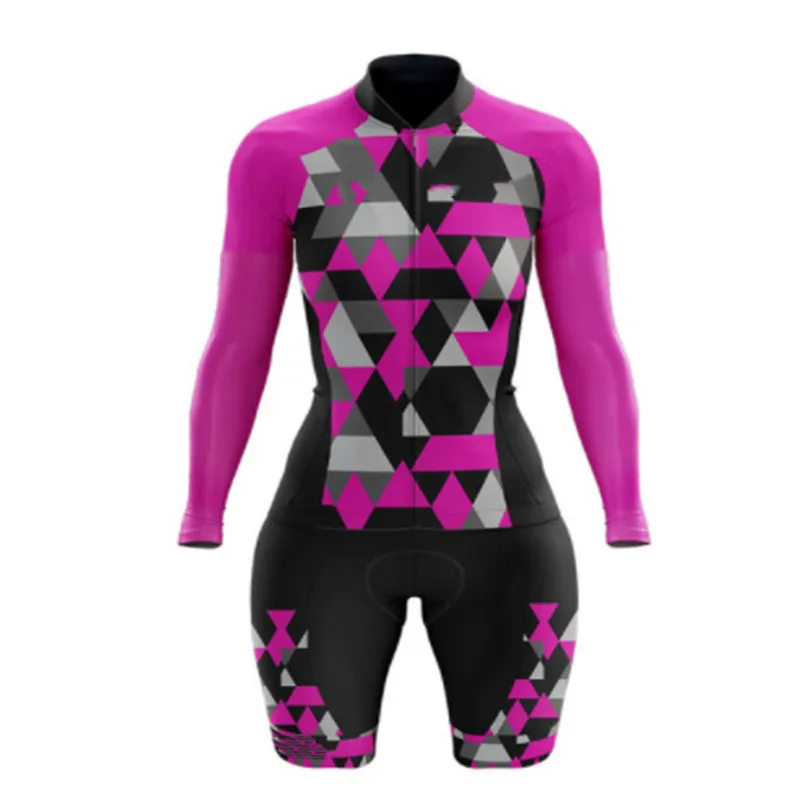 

Long Sleeve Pro Bicycle Clothes Jumpsuits 2022 Autumn Trisuit New Designs Cycle Wear Cycling Jerseys Skinsuits Women's Triathlon