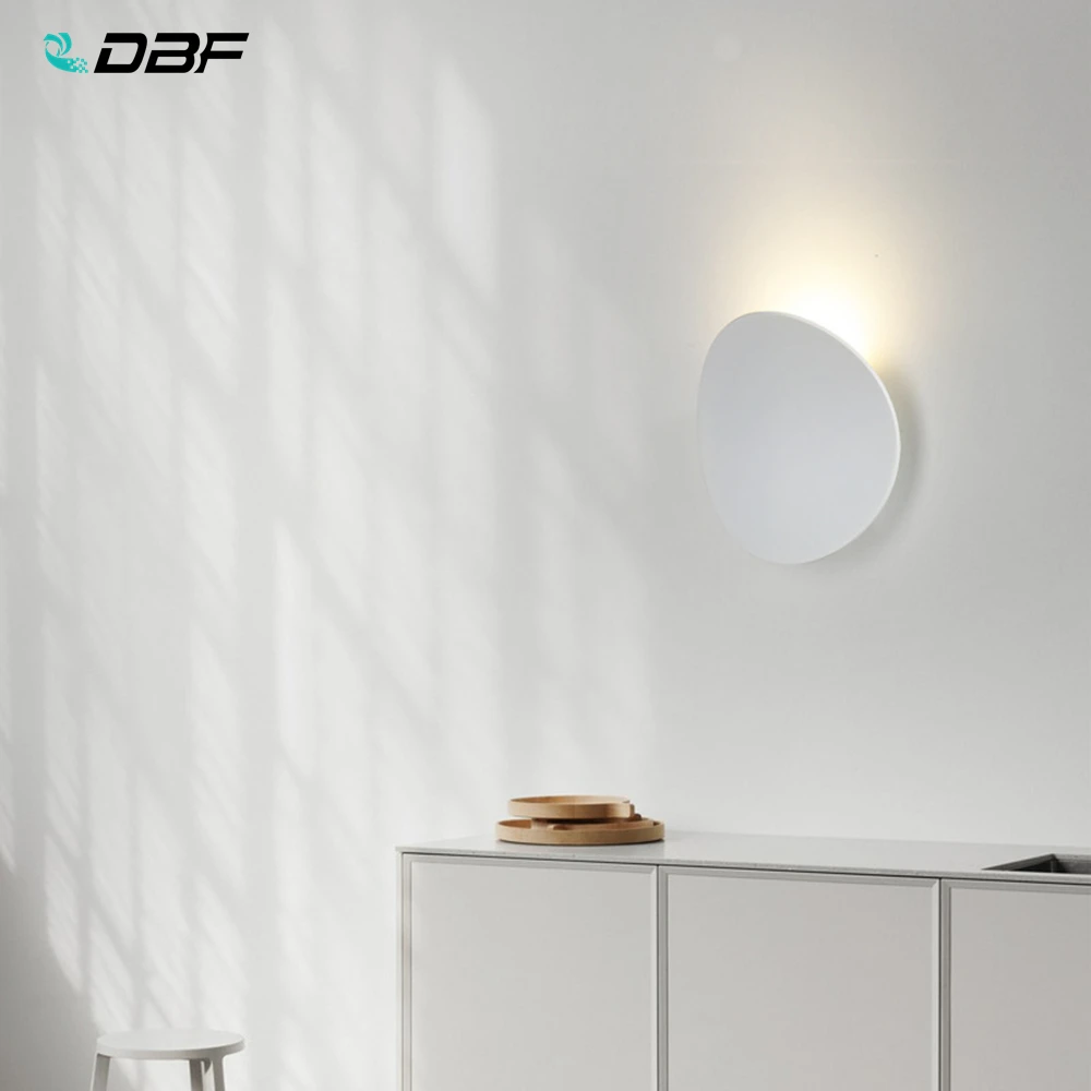 

Indoor LED Wall Lamp Living Room Decoration Wall Light Home Lighting Fixture Loft Stair Light Black/White Aluminum AC110V 220V