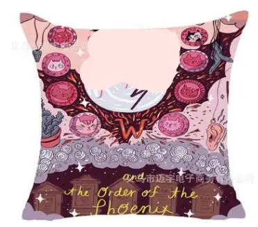 Наволочка из ткани &quotГарри Поттер&quot 45x45 см