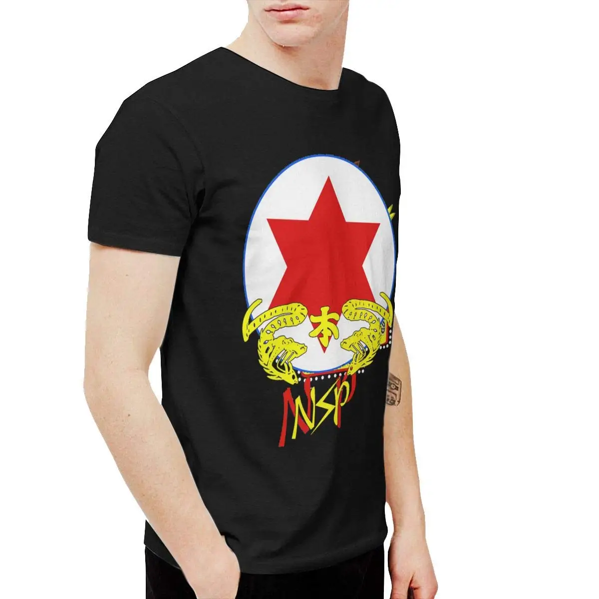 FGHFG мужские ниндзя Сексуальные вечерние с коротким рукавом футболки черные |