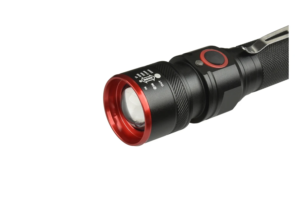 10000 Lumens Bike Light Ultra-Bright Zoom T6 Bicycle Front LED Flashlight Lamp USB Rechargeable Cycling Light By 18650 Battery