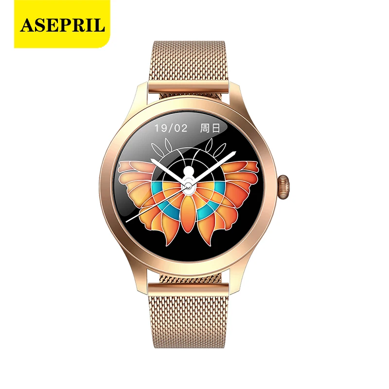 Новинка 2021 женские умные часы ASEPRIL спортивный фитнес браслет с пульсометром для