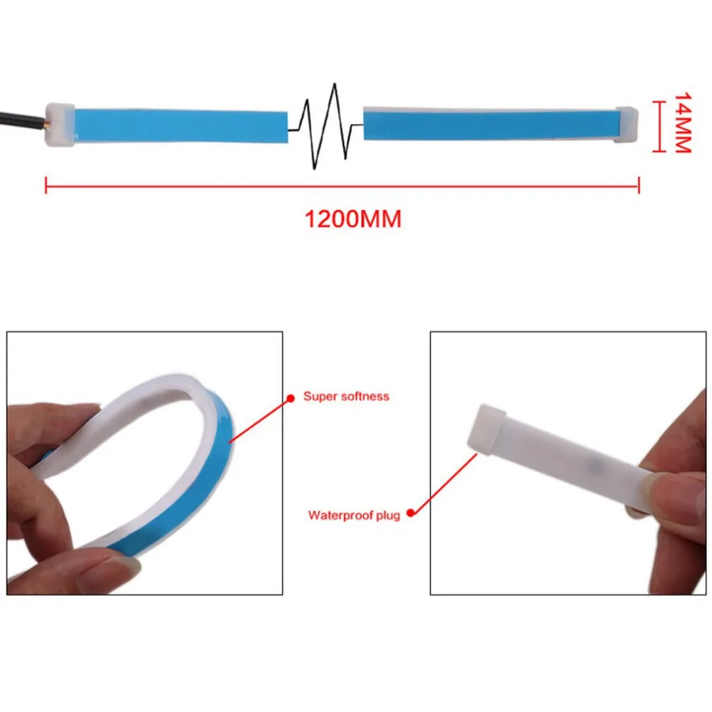 

Newest 1.2M Car Tail Lamp Strip Decorative Lamp Horse Race Lamp Rear Box Flow Light 335 LED Lamp Strip Car-styling Hot Selling