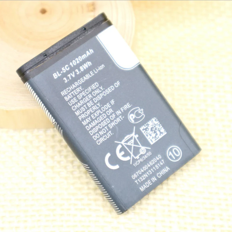 bl 5c phone battery for nokia 1100 1110 1200 1208 1280 1600 2600 2700 3100 3110 5130 6230 6230i n70 n72 free global shipping