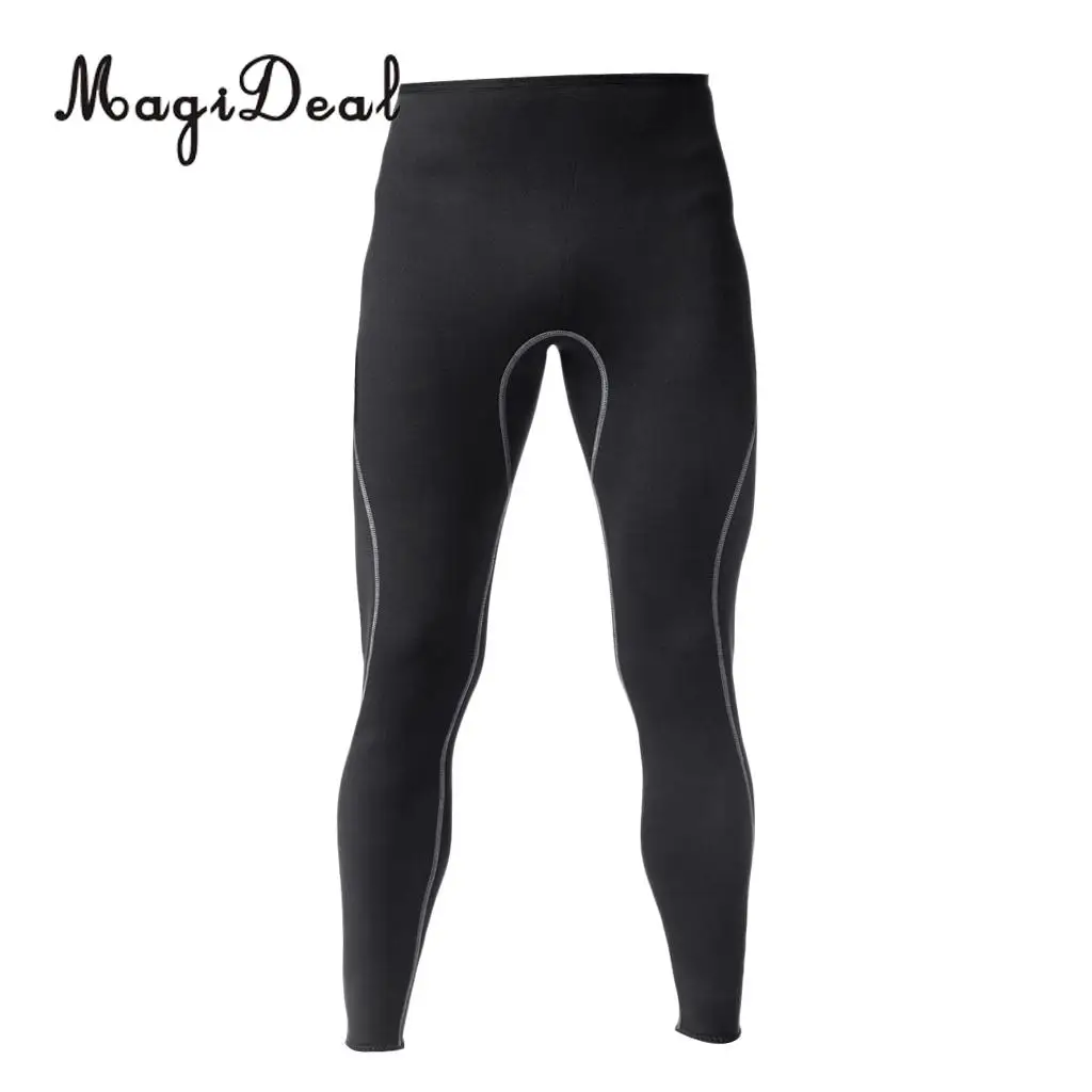 

Mens 3mm Black Neoprene Wetsuit Pants Scuba Diving Snorkeling Surfing Swimming Warm Trousers Leggings TightsFull Bodys Size S-XL