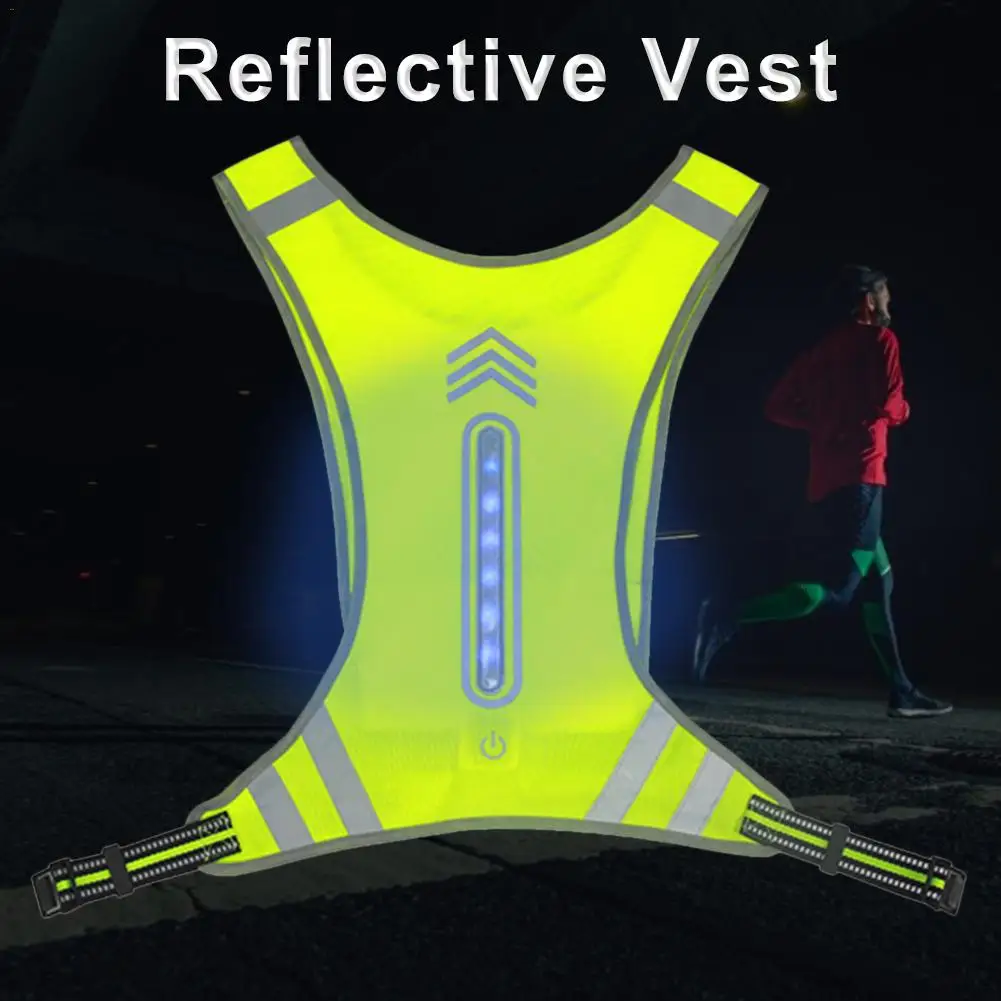 2019 светодиодный беспроводной жилет для велоспорта MTB Безопасный световой сигнал
