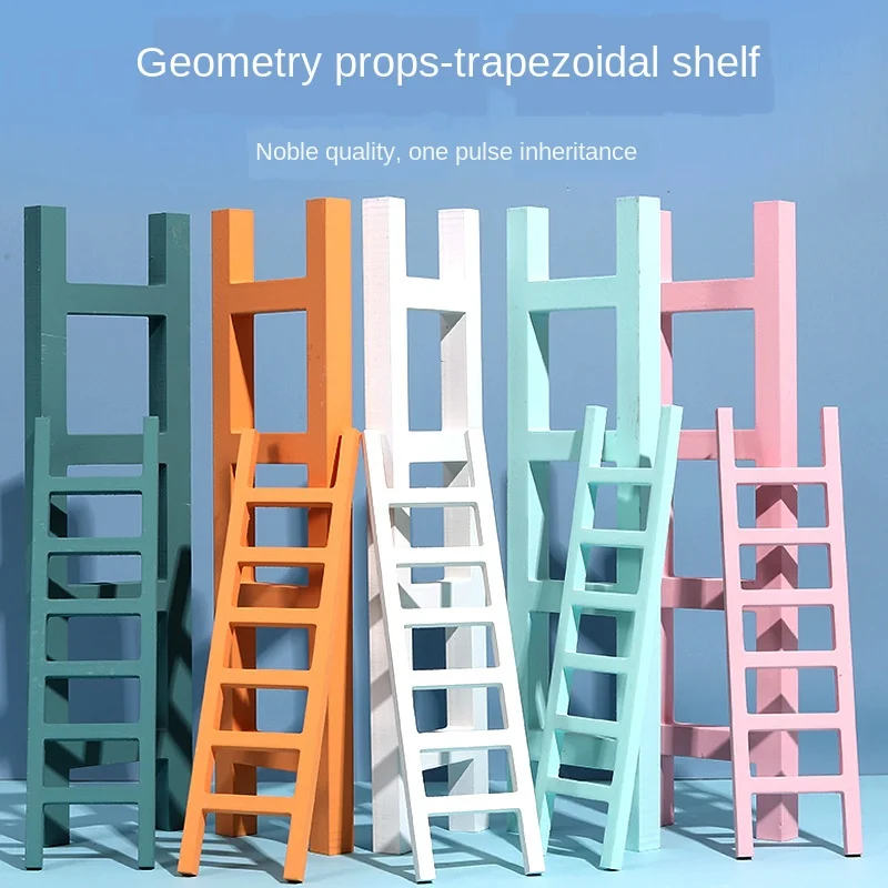 Креативный новый продукт геометрический реквизит лестница фотография Фон Декор