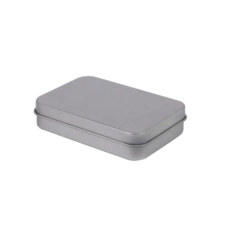 Ящик для хранения металлический оловянный серебристый черный|Коробки и ящики