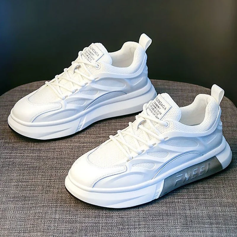 

Real Soft Leather Mesh Breathable White Shoes Female Spring 2021 New Korean Students All-match Casual Sports Shoes Women Shoes