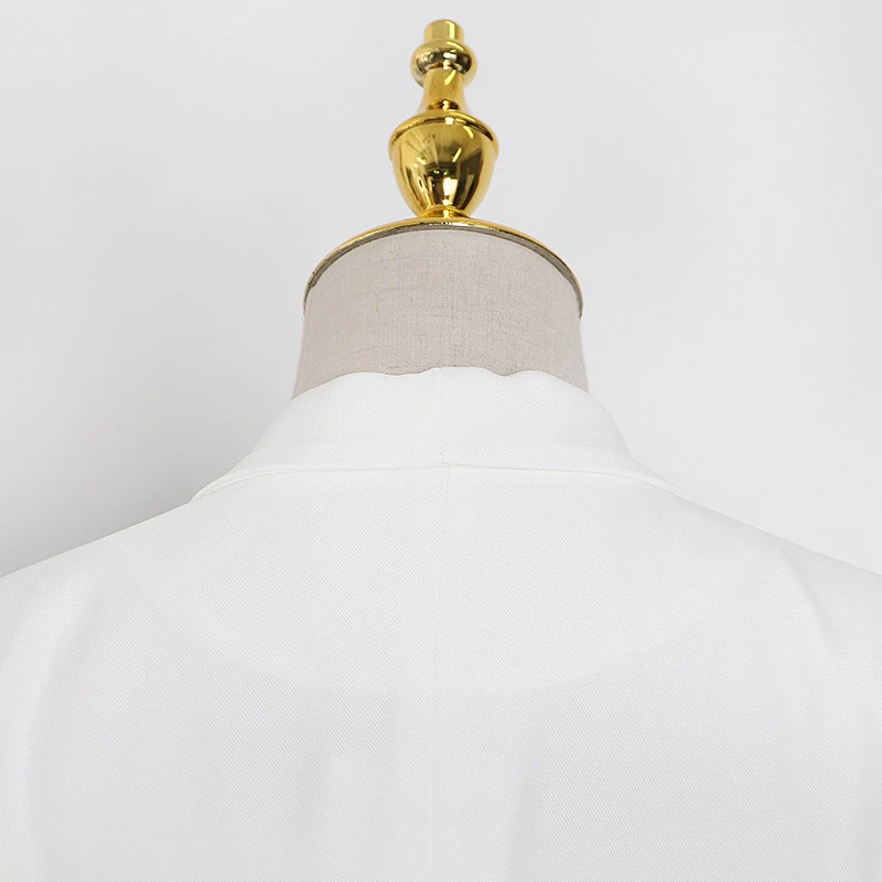 

GALCAUR Solid White Blazers For Women Notched Collar Long Sleeve Large Size Minimalist Casual Coats Female 2021 Autumn Clothing