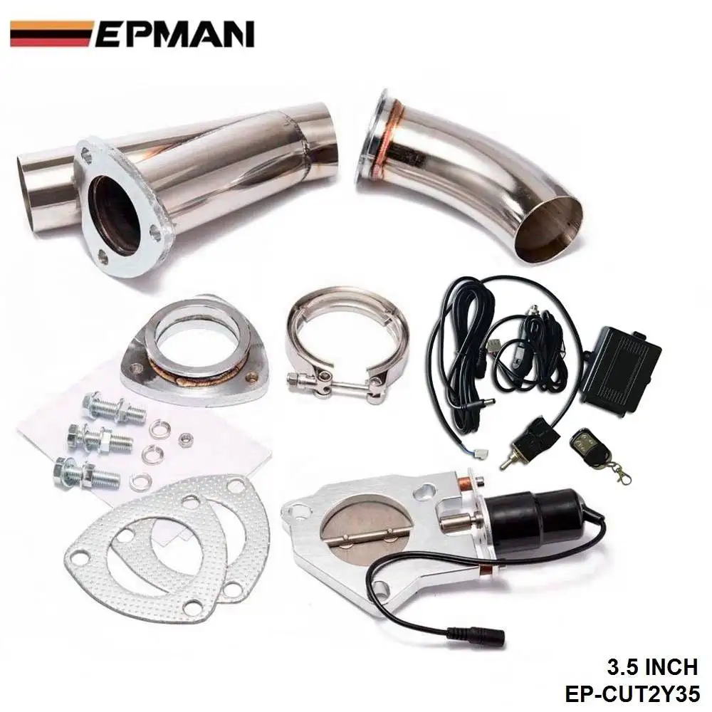 3 5 &quotElextric Выпускной Catback вырез/e-вырез W/переключатель клапанной системы комплект