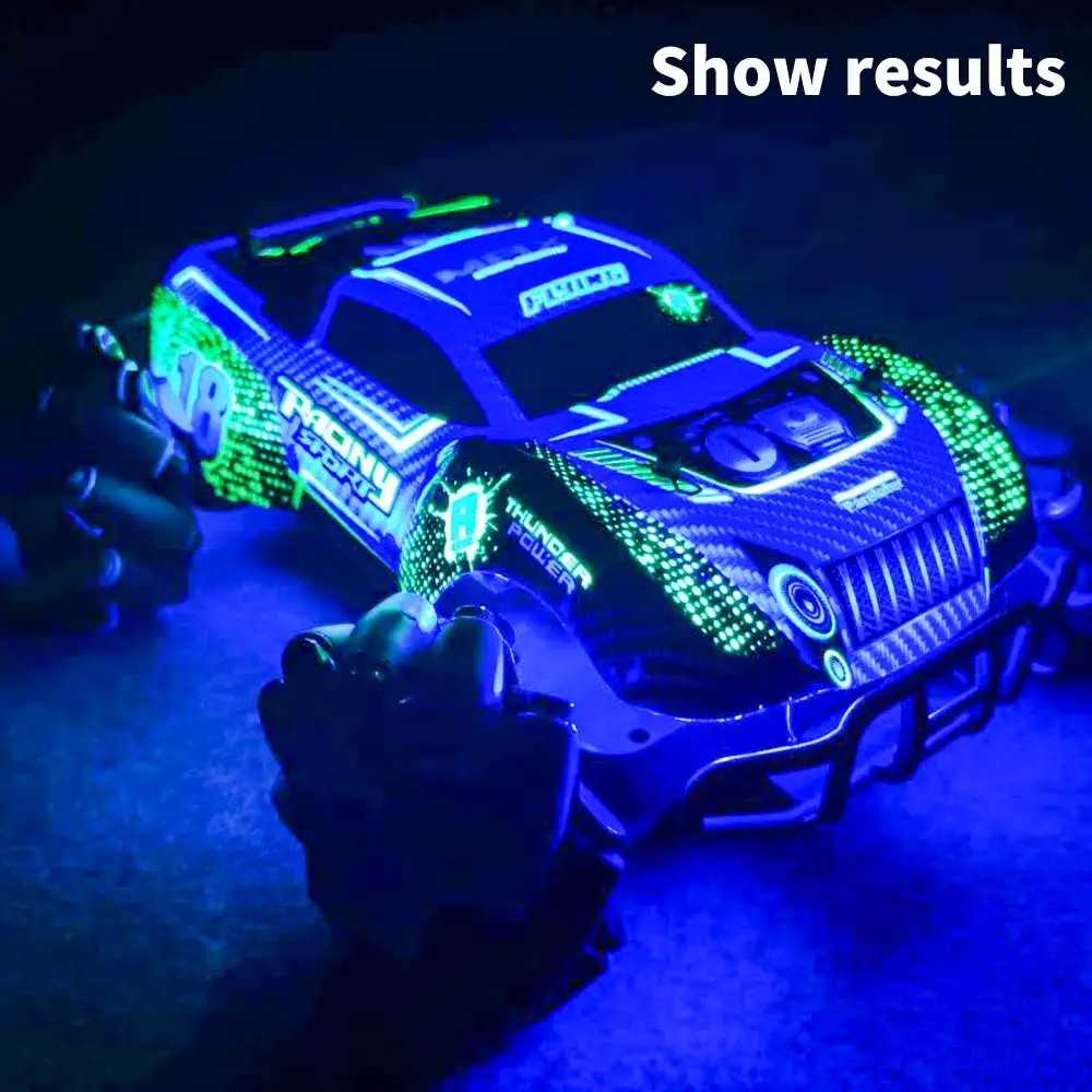 2020 RQ2077 RC автомобиль 1:16 4WD с подсветкой Музыка Танцы 360 ° вращающийся внедорожный