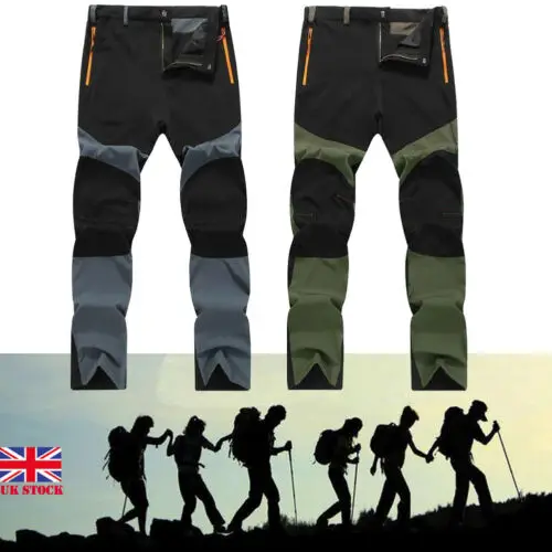 Мужские уличные брюки с мягкой оболочкой водонепроницаемые походные для