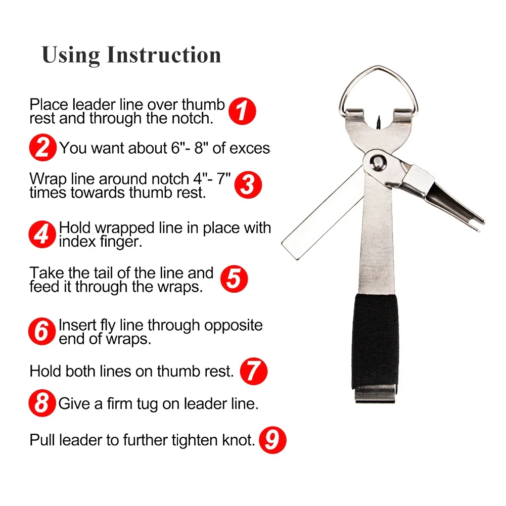 

Fast Knotting ToolFly Fishing PliersFlying Wire Cutter Scissors Fast Nail Knotter Belt Retractor Fishing Gear Tool Accessories