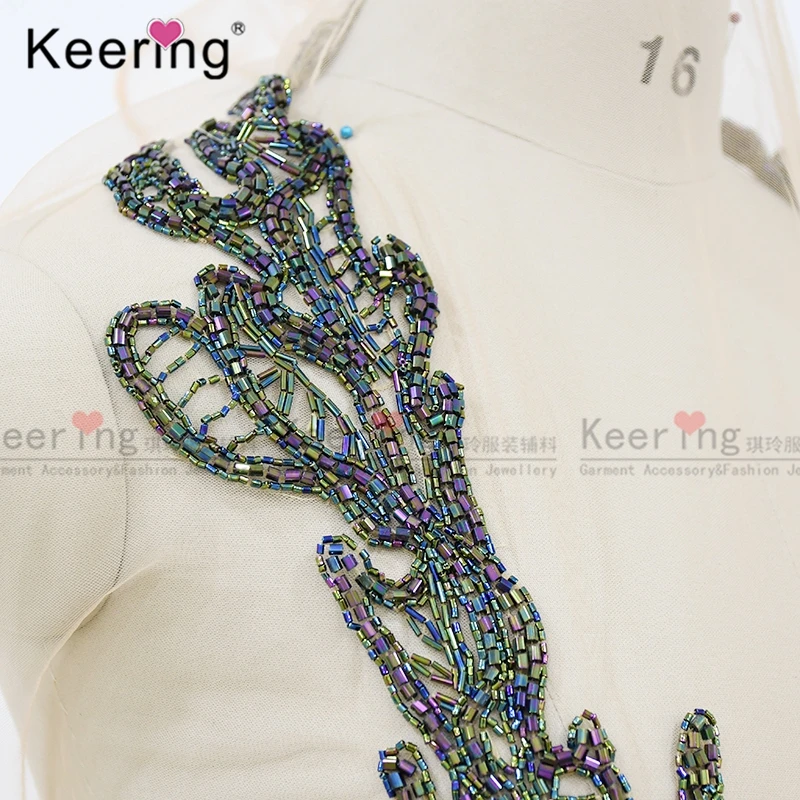 Бабочка бисером Стразы панель для вечернего платья WDP-003 | Дом и сад