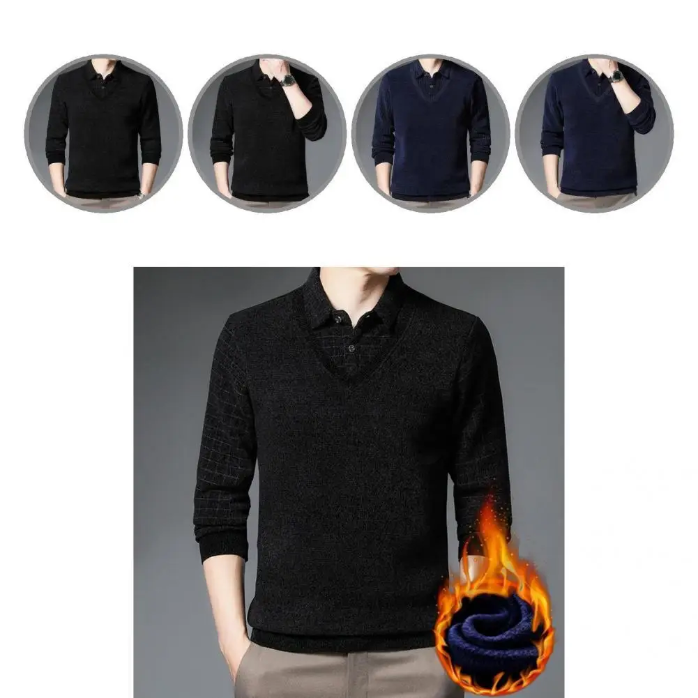 

Base Shirt Buttons All Match Handsome Elastic Cuff Spring Shirt Men Shirt for Daily Wear