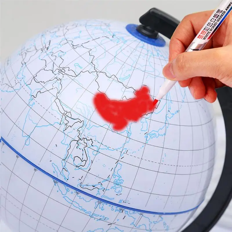 

DIY Color Your Own Globe Unfinished World Globe for Kids with 2pcs Markers