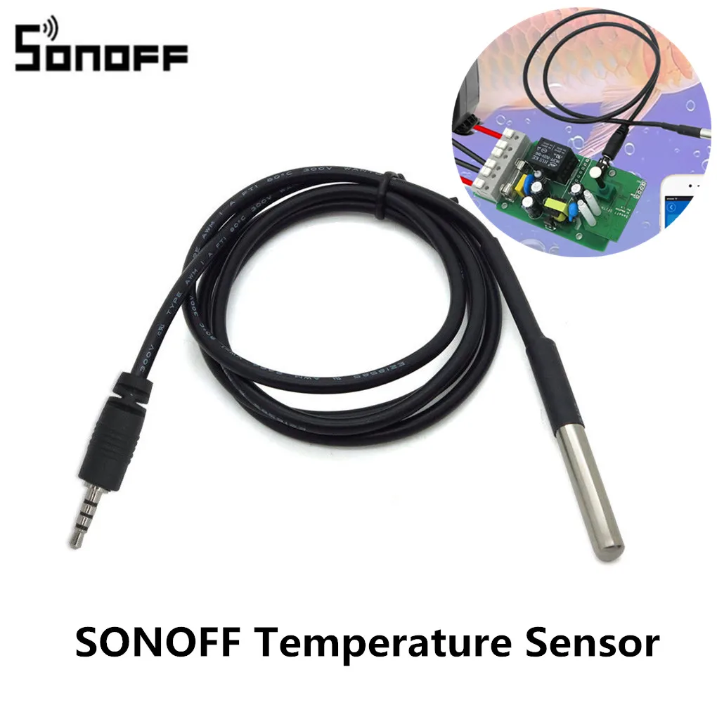 Новое поступление Sonoff Умный дом Водонепроницаемый Sonoff датчик температуры и влажности передатчик для TH10/TH16 переключатель