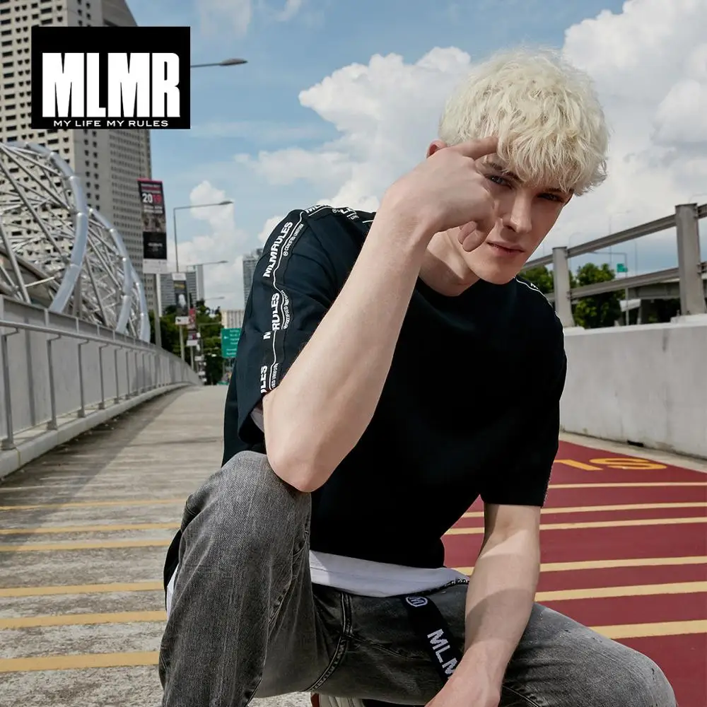 JackJones Мужская однотонная свободная футболка с короткими рукавами в стиле хип-хоп