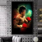 Акварельная абстрактная Рокки Бальбоа боксерская живопись на холсте для бодибилдинга плакаты принты настенное искусство мотивирующая картина для домашнего декора