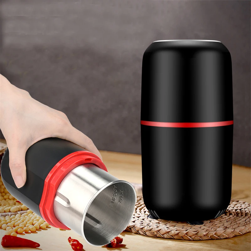 Портативный Кофе шлифовальный станок Электрический фасоли гайка травы