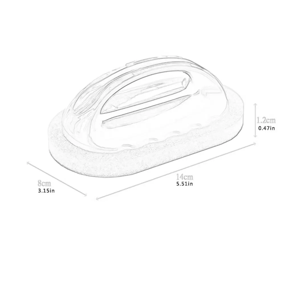 

Nano Emery Magic Decontamination Cleaning Brush with Handle Sponge kitchen bowl pot brush household PP+ Nano Diamond