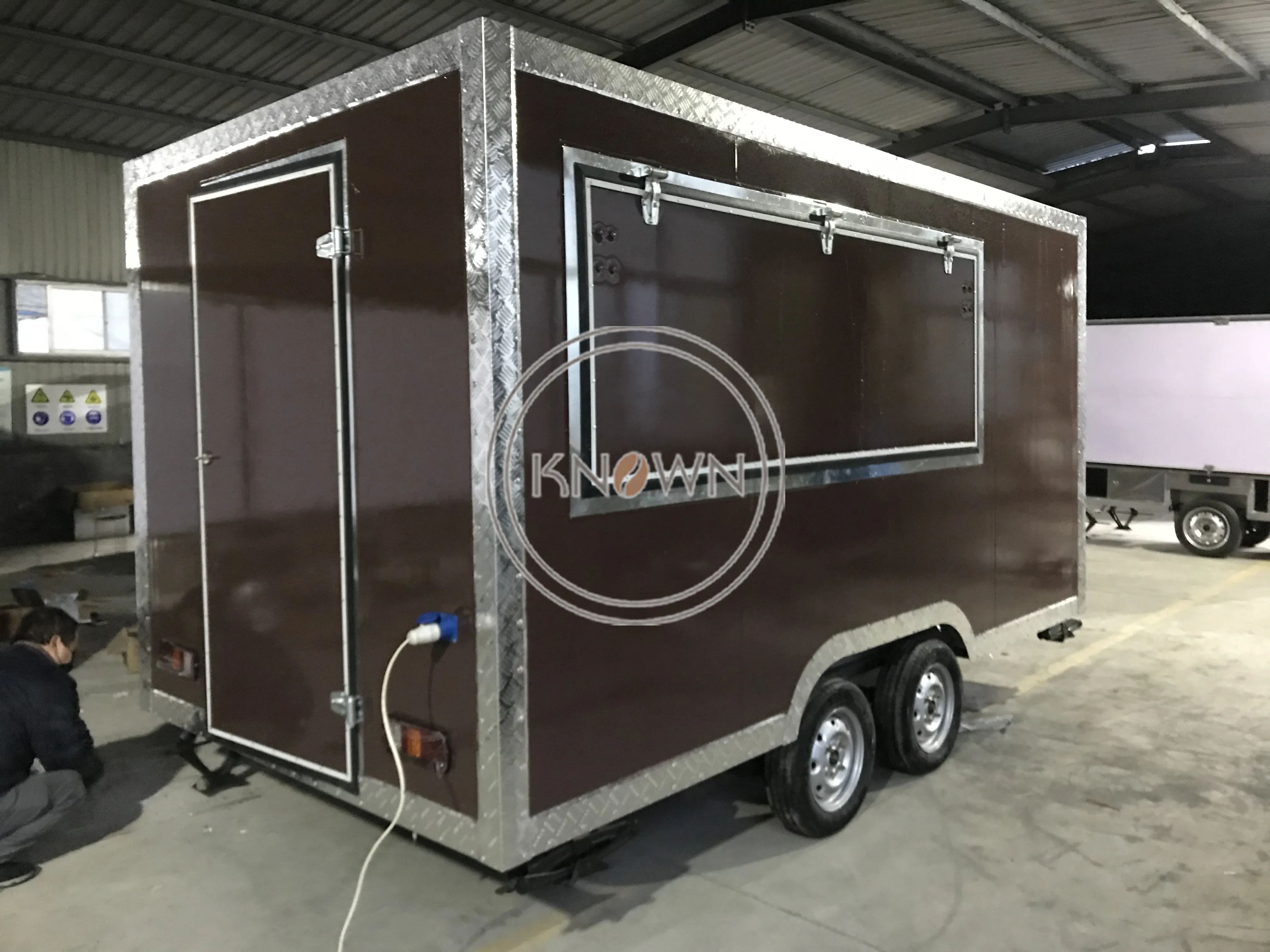 Квадратная торговая тележка для мороженого Мобильная еды продажа грузовиков