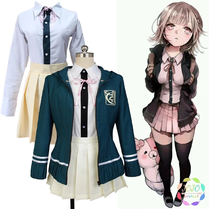 Костюм униформы и рубашки Danganronpa Dangan Ronpa Chiaki Nanami JK Женский костюм для