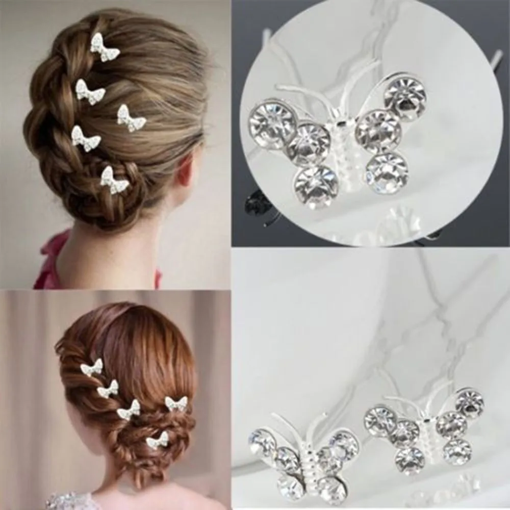 silver(20pcs) Хит, ретро, полые, сплав, заколки для волос, модная женская подвеска с кисточкой и кристаллами, заколки для волос, свадебные, для невесты, инструмент для укладки волос, аксессуары - Цвет: silver(20pcs)