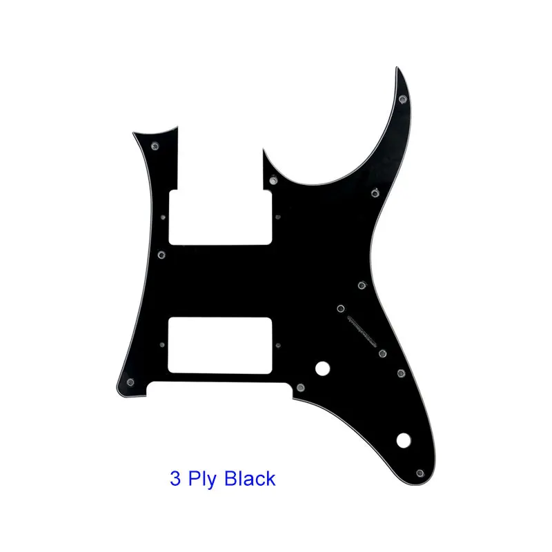 3Ply black Pleroo пользовательские части для электрогитары-для MIJ год Ibanez RG2550Z гитара накладка HH хамбакер Пикап царапины пластины - Цвет: 3Ply black