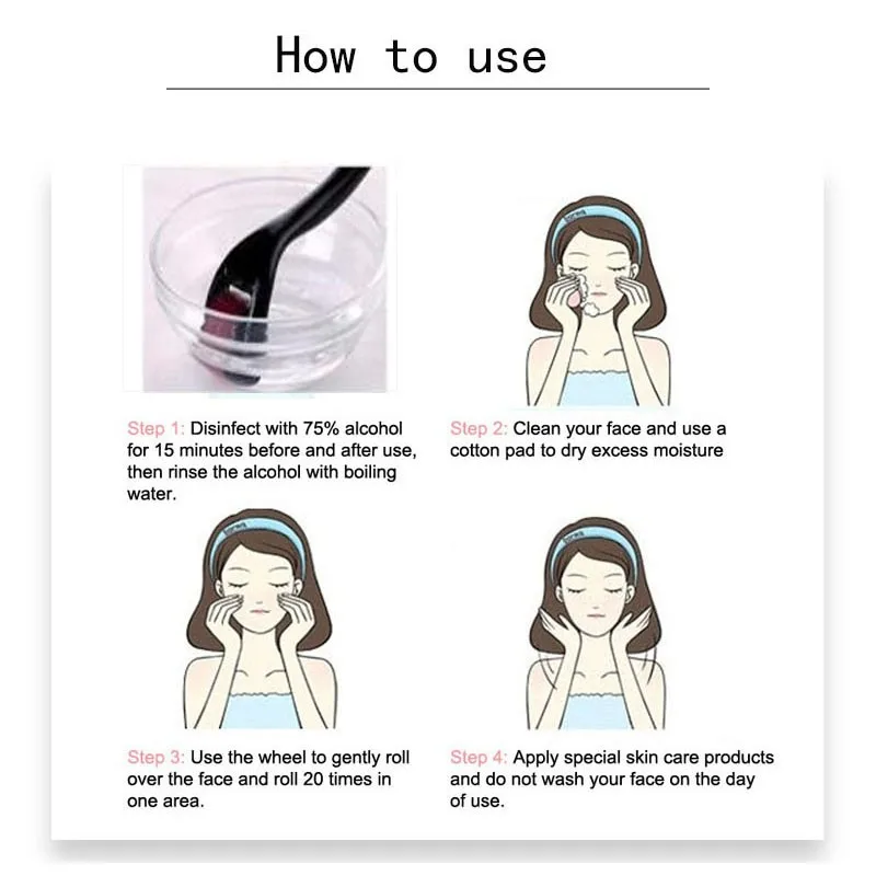 

Drs 540 Derma Roller Microneedling 0.2/0.25/0.3mm Needles Length Titanium Dermoroller Microniddle Roller Needles Skin Care Tool