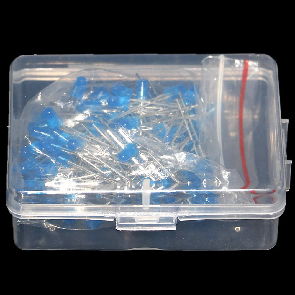 100 шт./кор. 3 мм светодиодный набор сортированных диодов белого и зеленого цвета