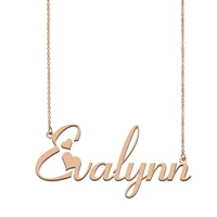evalynn name necklace custom name necklace for women girls best friends birthday wedding christmas mother days gift