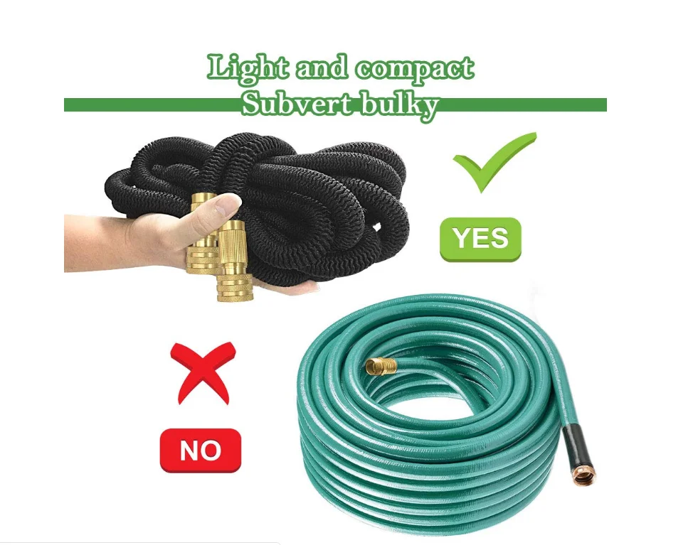 High quality hose 25FT-100 foot garden expandable plastic double 2 orders | Garden Hoses