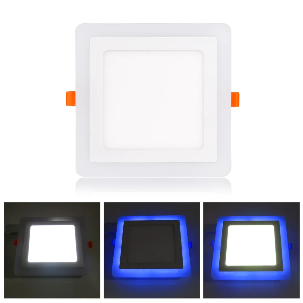 Panel de luz Led RGB, 6w/9w/16w/24W, lámpara de acrílico de luz LED empotrable de techo empotrada ultrafina con Control remoto, 3 modelos