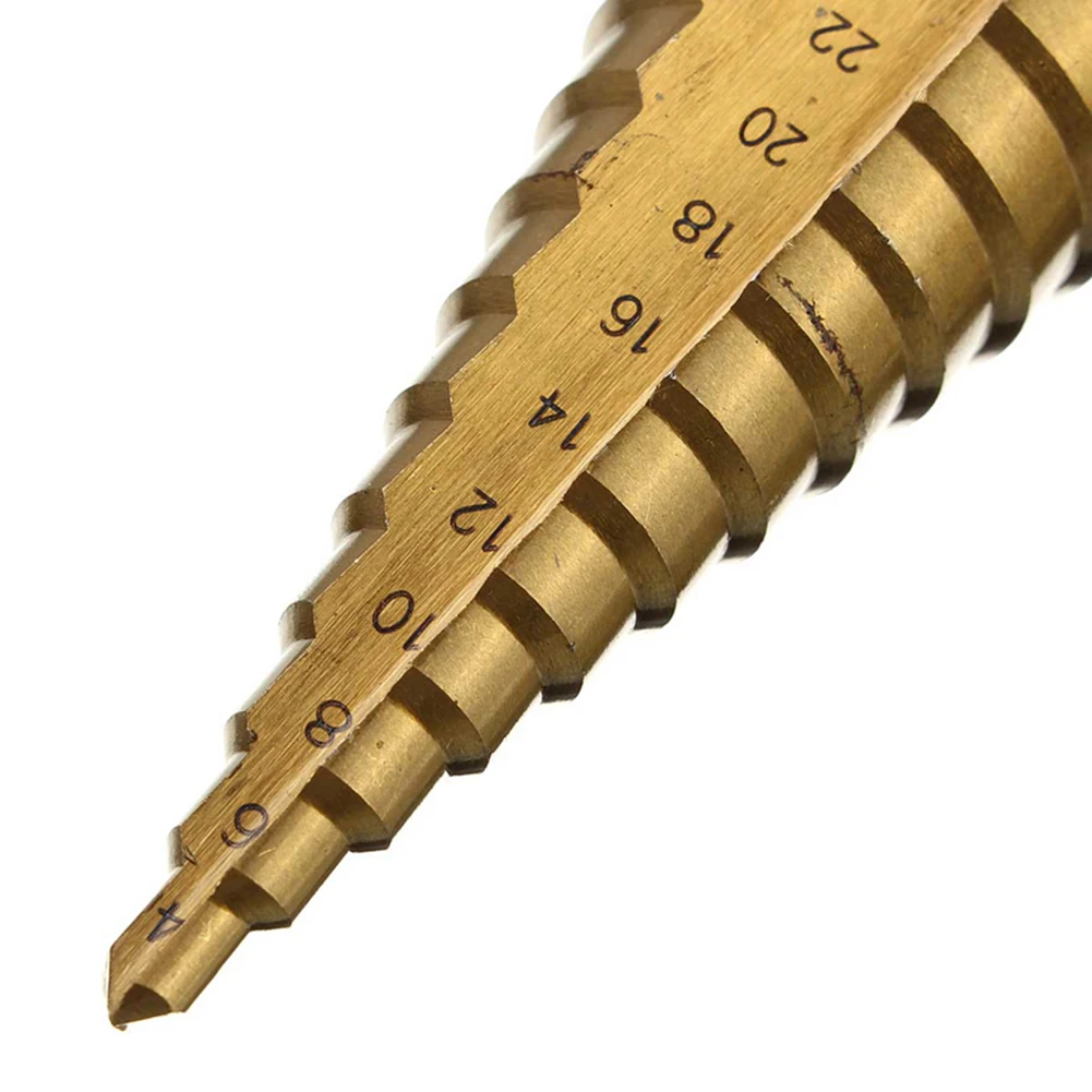 Набор металлических конусных сверл 3шт. Сверло с титаническим покрытием 4 12/20/32