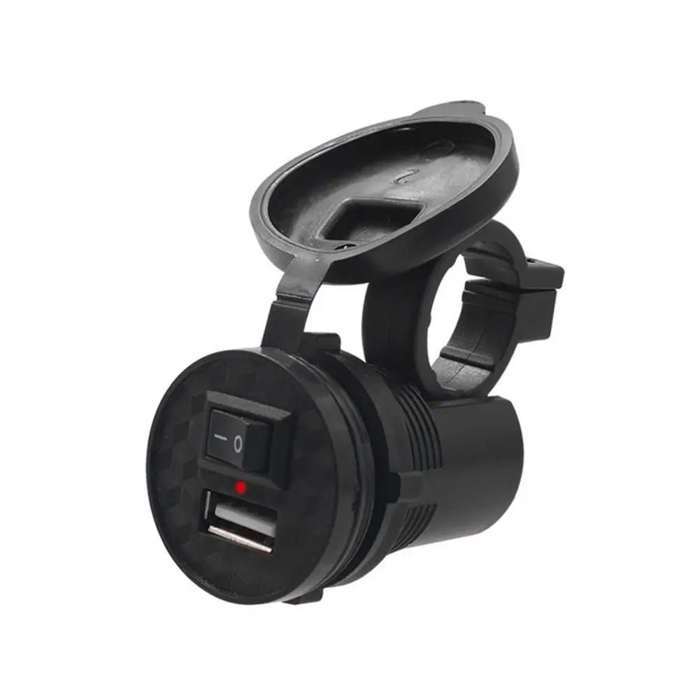 

Single Port 12V 12V Universal USB Phone Charger with Switch for Motorcycles