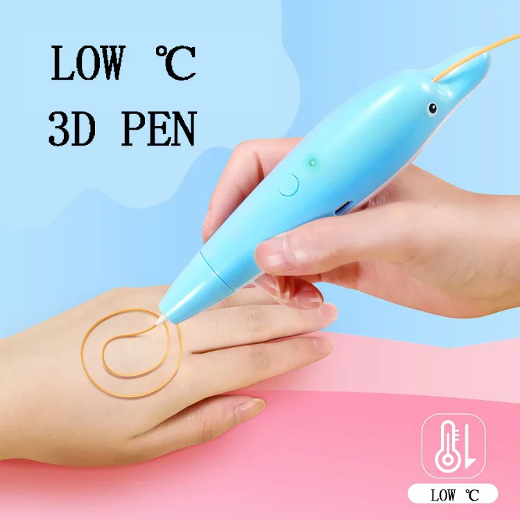PCL Low Temperature 3D Pen Printer Kids Drawing Pens Educational Toys Cartoon Printing For Painting Design Gift | Компьютеры и офис