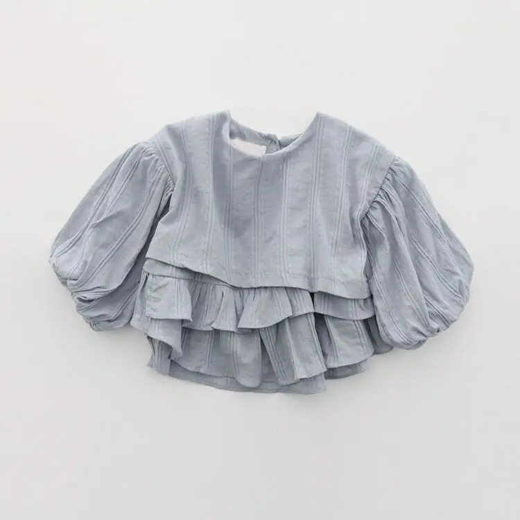 Детская хлопковая Футболка с рукавами фонариками|Тройники| |