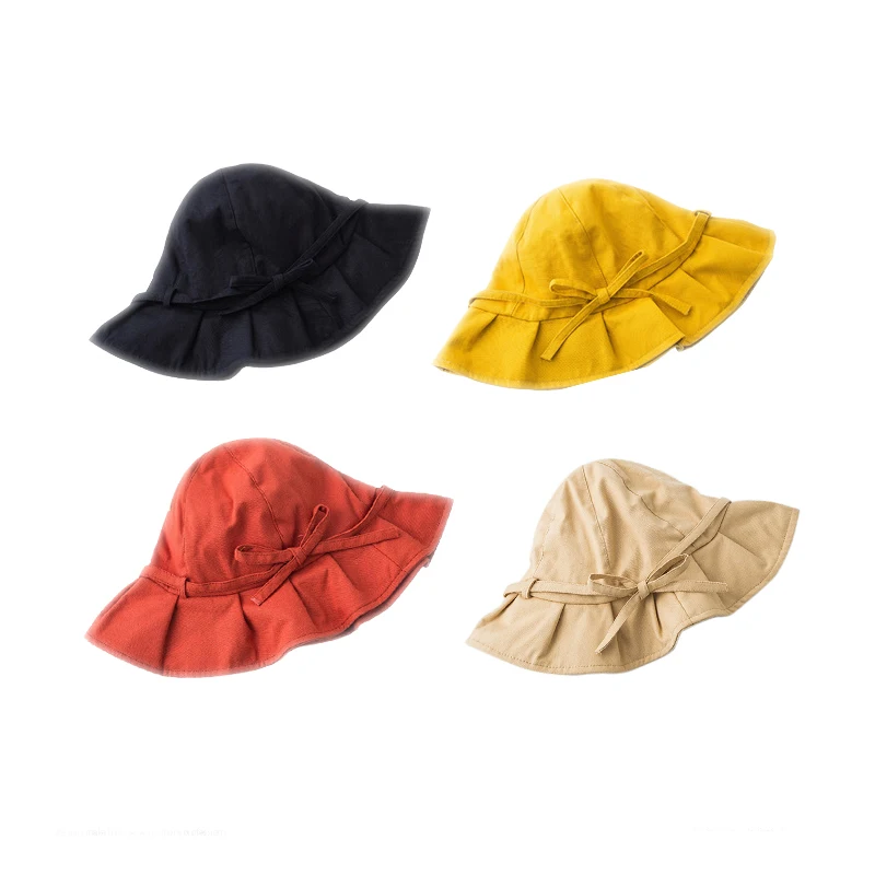 

Шляпа рыбака женская летняя версия шляпа от солнца пляжная Праздничная Милая шляпа с бантом