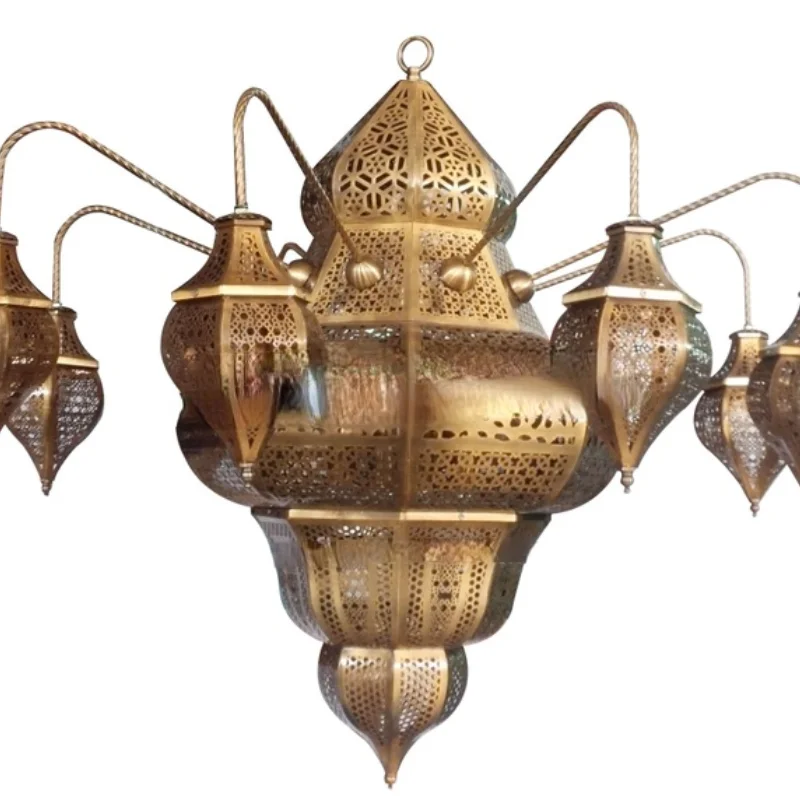 

Islamic style handmade antique iron chandelier