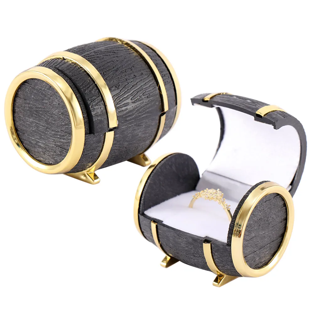 Новинка в европейском стиле пивной бочонок бархат кольцо чехол для хранения