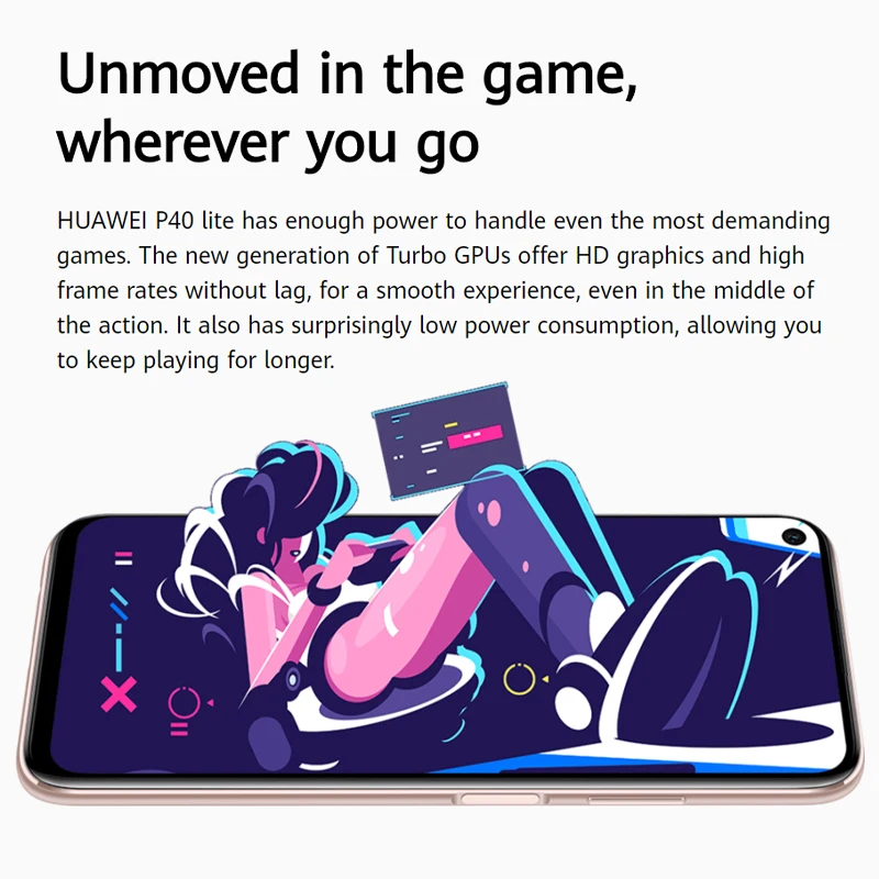 Huawei P40 Lite Kirin 810 6 ГБ 128 NFC Смартфон четыре ядра 40 Вт QC 48MP AI камеры 4 &quotFHD экран
