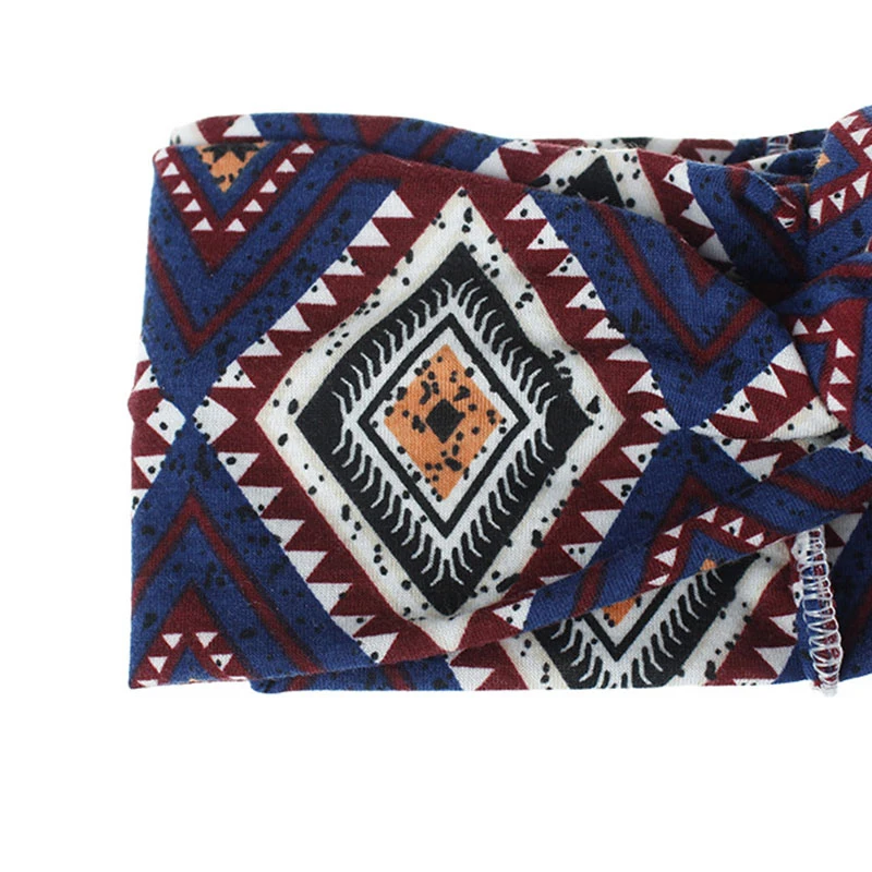 

Bohemian Headband Flowers Printed Elastic Headbands Hair Bands For Women Knot Female Girl Turban Hair Accessories Scrunchies