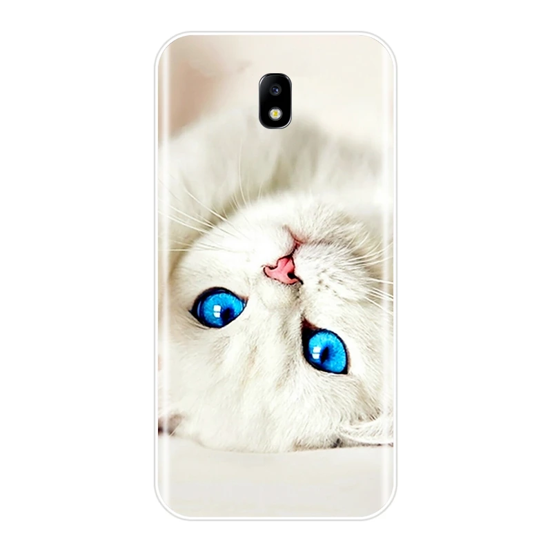 Phone Case for Samsung Galaxy J3 J4 J5 J6 J7 2016 2017 Soft Silicone Cute Cat Painted Back Cover J2 Prime |