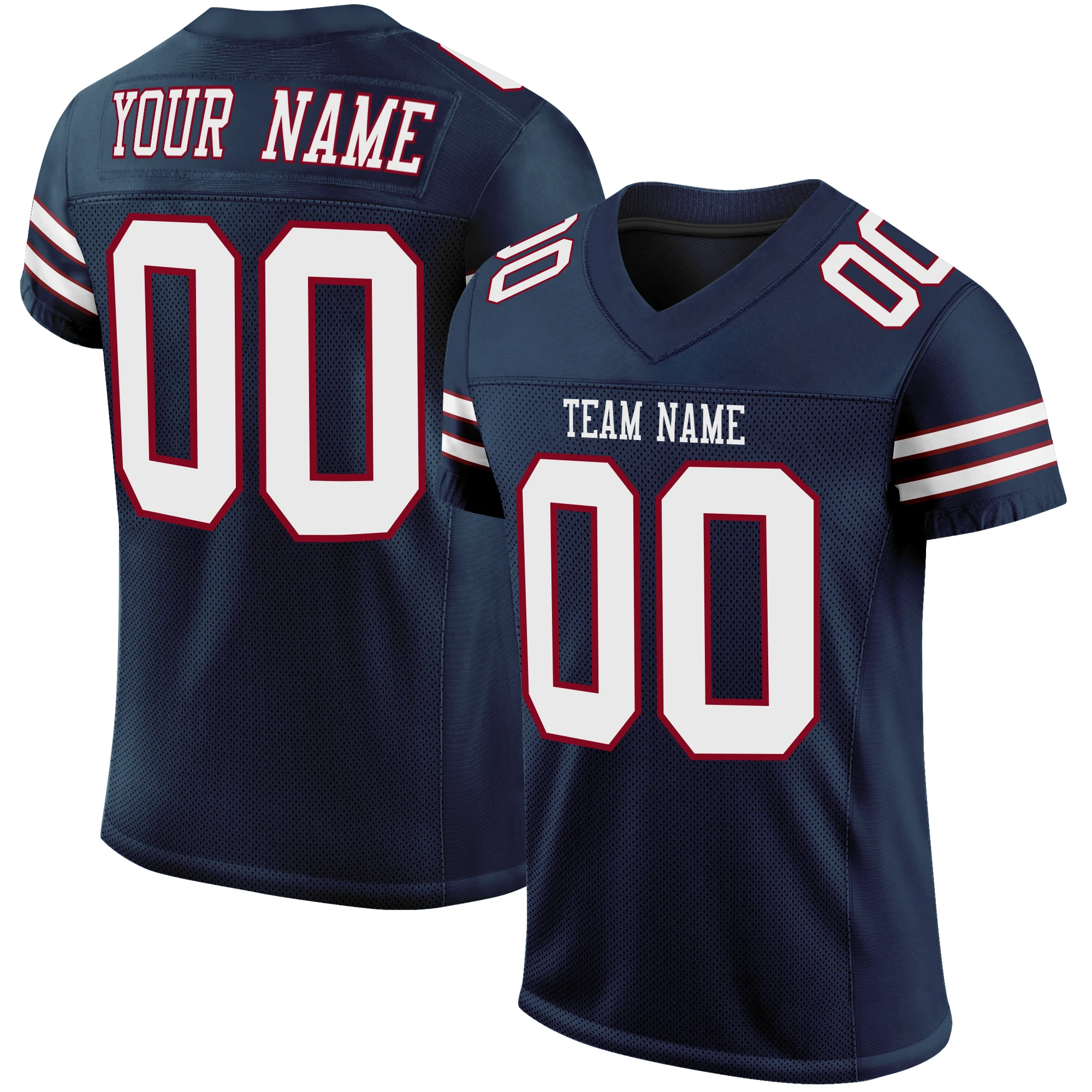 Personalized Custom Men's Football Shirt Print Your Own Team Name Number Logo Rugby Jersey Quick-Drying American Football Jersey