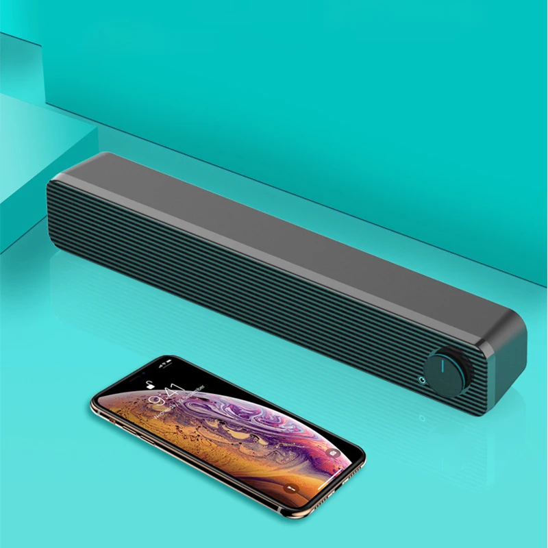 Bluetooth Саундбар беспроводные колонки домашний кинотеатр впечатляющий объемный звук тонкий громкоговоритель сабвуферы для ТВ ПК телефонов планшетов